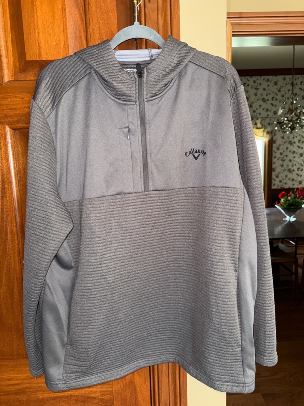 Callaway Charcoal Gray Half-Zip Pullover